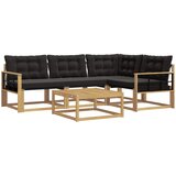  Set vanjskih sofa 5 kom. Bijela i crna | shoptok.hr