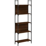 Maison Chic Knjižna omara - Knjižna polica - Knjižni regal 5-nadstropna rjavi hrast 60,5x24x166,5 cm, (21723377) Cene