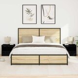  Noćni ormar 2 pcs Crni hrast 50 x 40 x 45 cm Konstruirano drvo | shoptok.hr