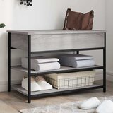  Klupa za cipele siva boja hrasta 70x42,5x50cm konstruirano drvo | shoptok.hr