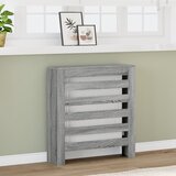 vidaXL Pokrov za radiator siv sonoma 78x20x82 cm inženirski les cene