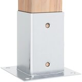  Postolja za stupove kvadratna 4 kom 91x91 mm pocinčani čelik | shoptok.hr