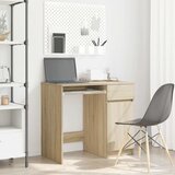  Radni stol sonoma hrast 86x49x76 cm konstruirano drvo | shoptok.hr