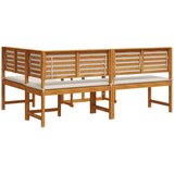  3-dijelni vrtni bistro set s jastučićima od punog akacijinog drva | shoptok.hr