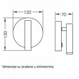 LED SVETILJKA JM-060 ZIDNA 3W 3000K + USB 5V 2A BELA | ePonuda.com