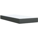  Krevet s oprugama i madracem tamnosivi 90x200 cm od tkanine | shoptok.hr