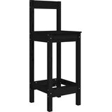  Barske stolice 2 kom crne 40x41,5x112 cm od masivne borovine | shoptok.hr