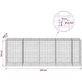  Gabion s žicom debljine 3 5 mm i mrežom 5x10 cm 450x100x150 cm - 100 cm 150 cm 450 cm | shoptok.hr