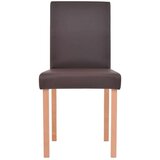 In 7-dijelni blagovaonski set od umjetne kože boja hrasta/smeđa | shoptok.hr