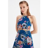 Trendyol Petrol Waist Detaljna večernja haljina &amp; Maturska haljina plava | siva | ePonuda.com