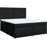  Krevet s oprugama i madracem crni 180x200 cm od tkanine | shoptok.hr