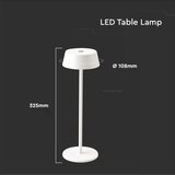  LED spoljna prigušiva dodirna punjiva stona lampa LED/2W/5V IP54 bela | Eponuda.com