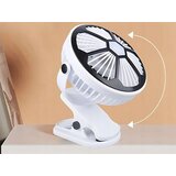  baterija. LED ventilator od 1200 mAh s usb spojnicom bijeli | shoptok.hr