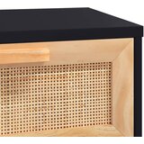  Stolić za kavu crni 80x40x30 cm konstruirano drvo i borovina | Eponuda.com