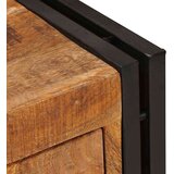 vidaXL Strani šal s predalom Rjava 66 x 33 x 70 cm trden mangov les | Shoptok.si