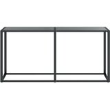 vidaXL Konzolni stol crni 160 x 35 x 75,5 cm od kaljenog stakla | shoptok.hr