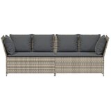  Vrtna sofa s jastucima siva od poliratana | shoptok.hr