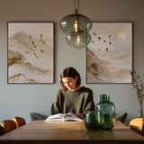 Styler Tiskana slika z okvirjem 60x80 cm Golden Peaks II – | Shoptok.si
