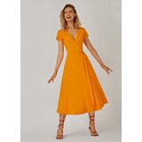 Kolorli Woman's Dress Flora Midi braon | narandžasta | ePonuda.com