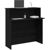 vidaXL sprejemna pisalna miza črna 100x50x103,5 cm inženirski les, (22094740) | Shoptok.si