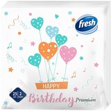 Fresh salvete premium happy birthday 2SL 38X38 25/1 Cene
