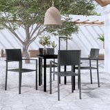  5-dijelni vrtni blagovaonski set crni | shoptok.hr