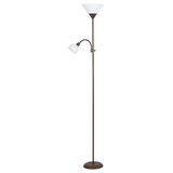 Rabalux action podna lampa sa čitačem H180cm, braon/bela Cene
