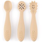 Petite&Mars Silikonske žlice za trening od 3 kom 6 m+ Take&Match, Desert Sand Cijene