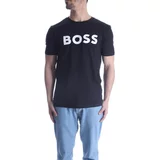 Boss Bombažna kratka majica Casual bela barva