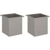  Vrtna posuda za sadnju s LED svjetlom 2 kom. Rđa - Otporni čelik 40 x 40 x 40 cm 2 | shoptok.hr