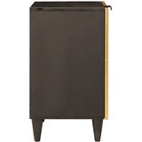 Kupaonski ormar Crna i zlatna 38 x 33 x 58 cm Čvrsto drvo manga | shoptok.hr
