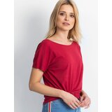 BASIC Feel Good T-shirt-RV-TS-4662.04X-burgundy | Shoptok.si