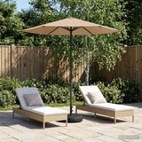 Vrtni Parasol s Podnožjem 230 x 230 cm Poliester Pravokutni | Shoptok.si