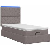  Krevet od pjene s madracem i LED-om Sivosmeđa 80 x 200 cm | shoptok.hr