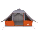 Tipi šator s krovom Siva i narančasta 364 x 281 x 257 cm taft | shoptok.hr