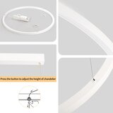 Brilagi - LED prigušiva luster na sajli PORTOFINO LED/60W/230V pr. 80 cm bela +DO | Eponuda.com