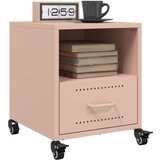vidaXL Nočna omarica 2 kosa roza 36x39x43,5 cm jeklo | Shoptok.si