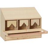  Gnijezdo za nesilice s 3 odjeljka 72x33x54 cm masivna borovina | shoptok.hr