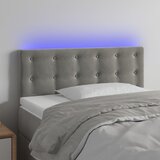 vidaXL LED uzglavlje svjetlosivo 90x5x78/88 cm baršunasto Cijene