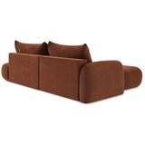 Makamii Sklopiva kutna garnitura boja terakote (s lijevim kutom/s ležaljkom) Hale – | shoptok.hr