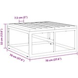 Vanjski namještaj Crna 70 x 70 x 32 cm Metal | shoptok.hr