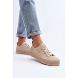 EVENTO Women's Beige Fabric Sneakers Staneva | Shoptok.si