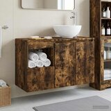  Set namještaja za kupaonicu 2 kom. Dimljeni hrast Smeđa 49.5 x 41 x 80 cm | Shoptok.si