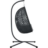  Viseća jaja stolica Antracit i crna 104 x 100 x 191 cm | shoptok.hr