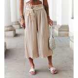 UR/CEO Beige wide pleated pants Longo | Shoptok.si