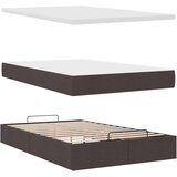 vidaXL okvir za krevet s madraca tamnosmeđi 120x190 cm od tkanine | shoptok.hr
