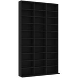 Maison Chic Omarca za CD - CD stojalo - CD regal plošče črna 102x16x177,5 cm konstruiran les, (21673969) Cene
