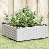  Vrtna sadilica s klinovima bijela 42 5 x 42 5 x 28 5 cm PP | shoptok.hr