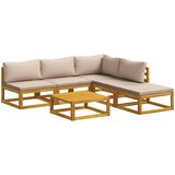  Set sofe 6 kom. Prirodna Čvrsto drvo akacije | shoptok.hr
