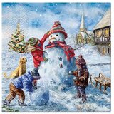  Za DEKUPAŽ Snowman Fun - 1 kom (salvete za dekupaž) Cijene